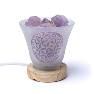 Lámpara de Cristal de la Flor de la Vida