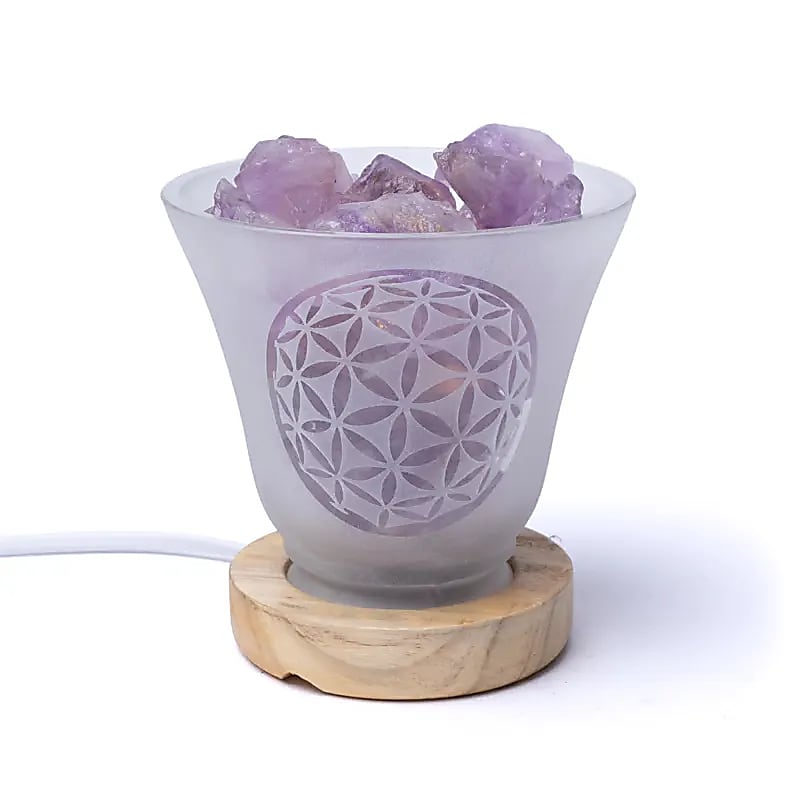 Lámpara de Cristal de la Flor de la Vida