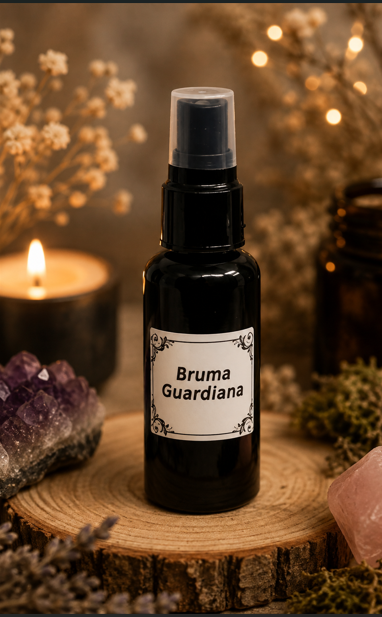 Bruma Guardiana de Palo Santo y Obsidiana de Luna de Cristal